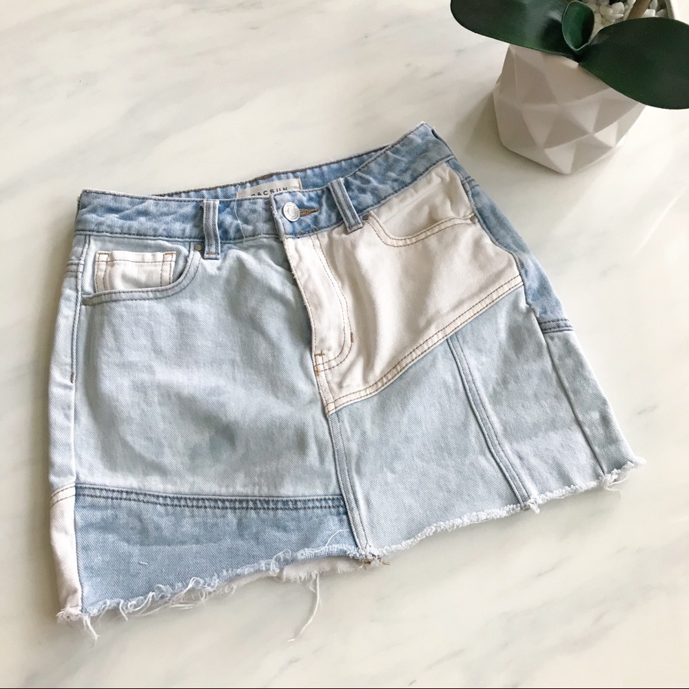 PacSun Multi-Denim Skirt